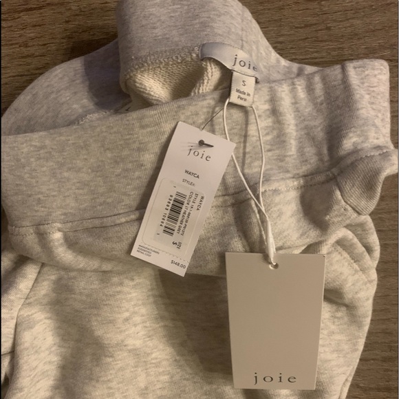 Joie French Terry Wayca Sweatpants in Grey. - Picture 7 of 8